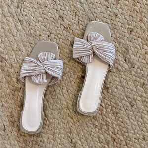 Amazon Cream Bow Sandals for Women